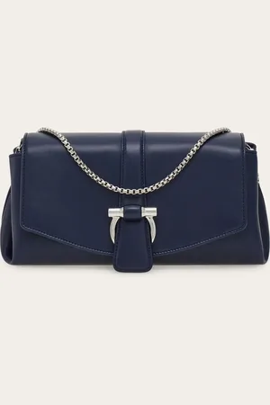 Salvatore Ferragamo Donna Borsa a tracolla con patta frontale (XS)