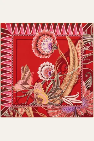 Salvatore Ferragamo Donna Foulard in seta stampa Giada
