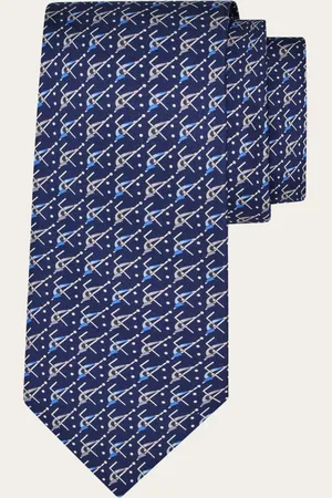 Salvatore Ferragamo Uomo Cravatta in seta stampa Sport