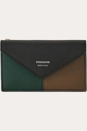 Salvatore Ferragamo Uomo Porta carte di credito color block
