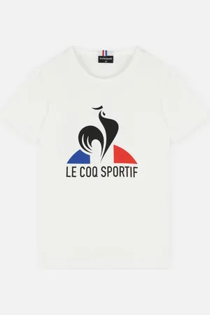 Le Coq Sportif ESS Tee SS N°1 Enfant New Optical White - Abbigliamento - Taglia 12A