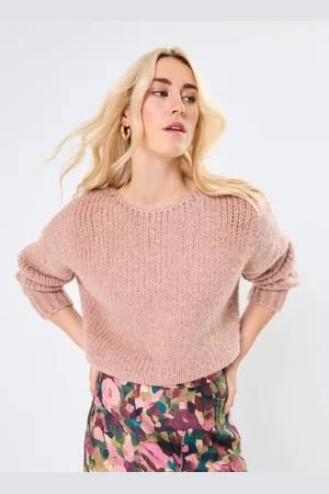 Molly Bracken LADIES KNITTED SWEATER LIGHT PINK - Abbigliamento - Taglia XS