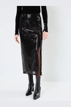 VILA VIZIKKI MIDI SEQUIN SKIRT/DC - Abbigliamento - Taglia L