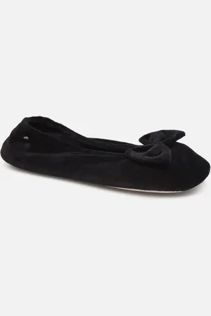 Isotoner Ballerine Velours Bio – Grand Nœud W - Pantofole - Taglia 35 - 36
