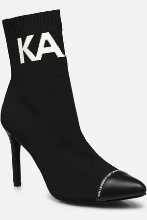 Karl Lagerfeld Pandara Hi Knit Collar Ankle - Stivaletti e tronchetti - Taglia 40