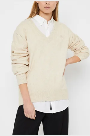 Tommy Hilfiger Puff Sleeve V-Nk Sweater - Abbigliamento - Taglia L