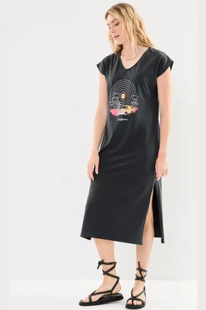 Pieces® Pcann Ss Long Dress Fc Bc - Abbigliamento - Taglia S