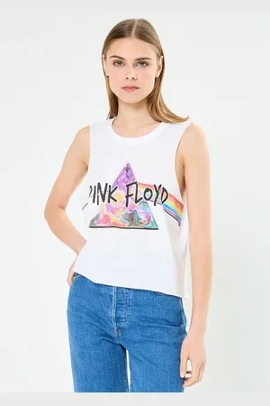 Noisy May NMMAX S/L PINK FLOYD TOP FWD JRS - Abbigliamento - Taglia L