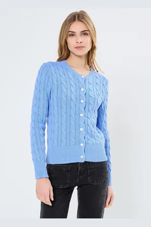 Ralph Lauren Cardigan torsadé en coton à col rond - Abbigliamento - Taglia L