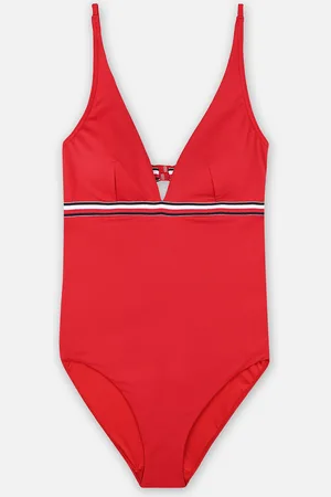 Tommy Hilfiger Plunge One Piece - Abbigliamento - Taglia S