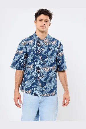Timberland Seersucker Graphic Resort Shirt - Abbigliamento - Taglia S
