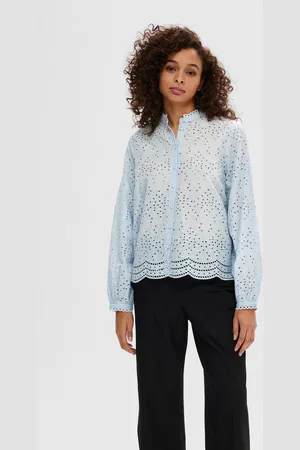 SELECTED Slftatiana L/S Embr Shirt Noos - Abbigliamento - Taglia 34