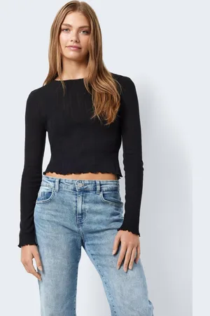 Noisy May Nmjudy L/S Babylock Detail Top Fwd Noos - Abbigliamento - Taglia XS