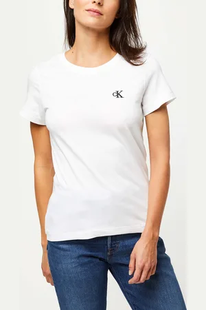 Calvin Klein CK Embroidery Slim Tee - Abbigliamento - Taglia XS
