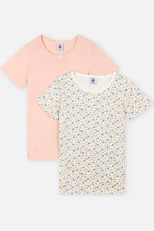 Petit Bateau 2 Tee Shirts Mc A079Q00 - Abbigliamento - Taglia 2A