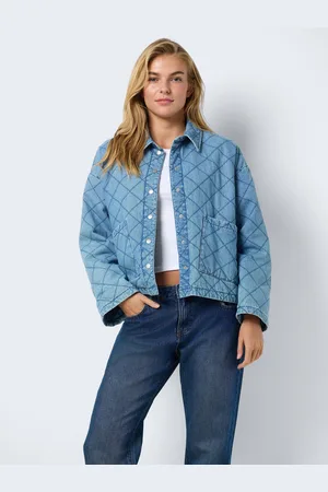 Noisy May NMCLARA QUILT DENIM JACKET - Abbigliamento - Taglia L