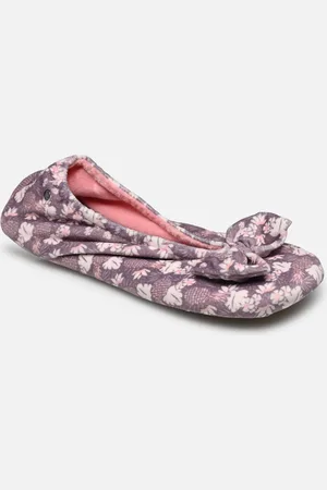 Isotoner 97371 – Ballerine microvelours – imprimé Ananas - Pantofole - Taglia 37 - 38