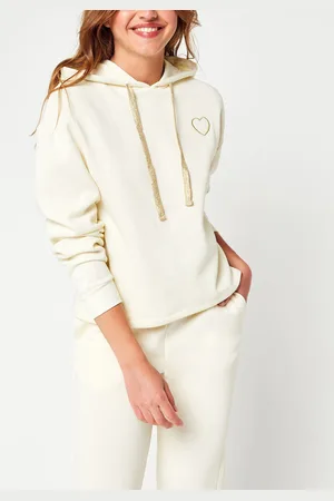Pieces® Pcchilli Ls Heart Hoodie D2D - Abbigliamento - Taglia M