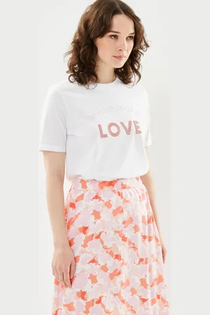 Pieces® PCRAI SS FOLD UP TEE FC KAC - Abbigliamento - Taglia XS