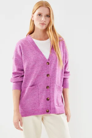 Pieces® PCJULIANA LS LOOSE KNIT CARDIGAN NOOS CP - Abbigliamento - Taglia S