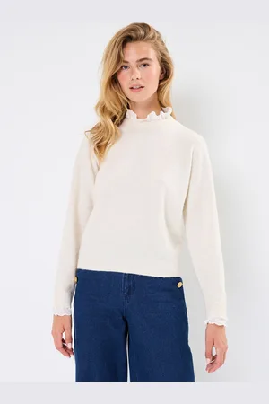 VERO MODA VMFIA LS O-NECK LACE PULLOVER GA - Abbigliamento - Taglia L