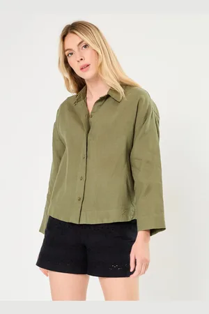 SELECTED Slflinnie Ls Linen Shirt B - Abbigliamento - Taglia 34