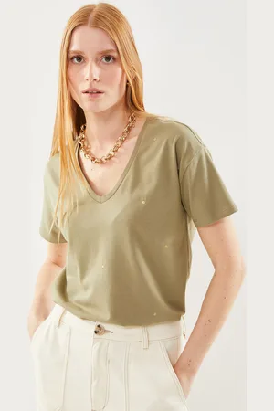 Pieces® PCVABBA SS ALL OVER EMB TEE KAC FC BC - Abbigliamento - Taglia XS