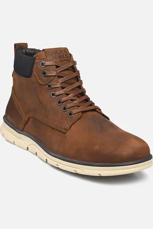 JACK & JONES JFWTUBAR LEATHER BRANDY SN - Stivaletti e tronchetti - Taglia 40