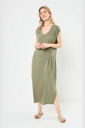 Pieces® PCTALYSE SS V-NECK DRESS JRS FC BC - Abbigliamento - Taglia L