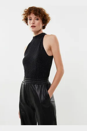SELECTED Slfkimma Sl Halterneck Glitter Body - Abbigliamento - Taglia M - L