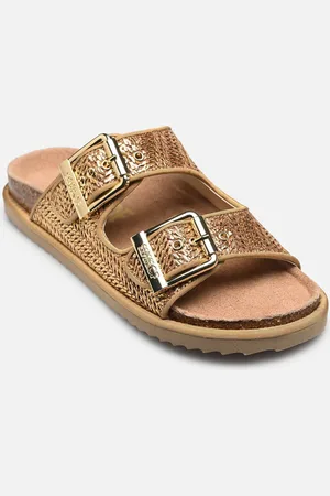 Colors of California Sandal laminated rafia - Zoccoli - Taglia 37
