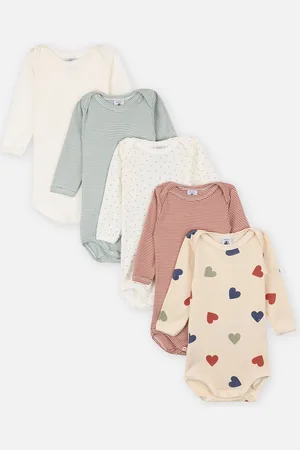 Petit Bateau 5 Bodies Us ML - Abbigliamento - Taglia 3M
