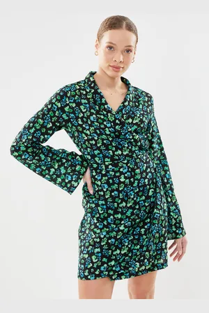 Noisy May Nmcate L/S V-Neck Wrap Dress Wvn - Abbigliamento - Taglia XS