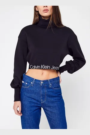 Calvin Klein Contrast Tape Loose Roll Neck - Abbigliamento - Taglia L