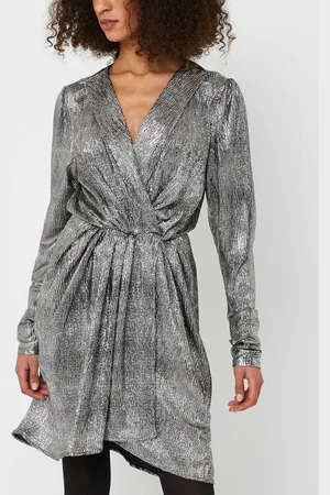 VILA VIRACOON L/S V-NECK SHORT DRESS/DC - Abbigliamento - Taglia M