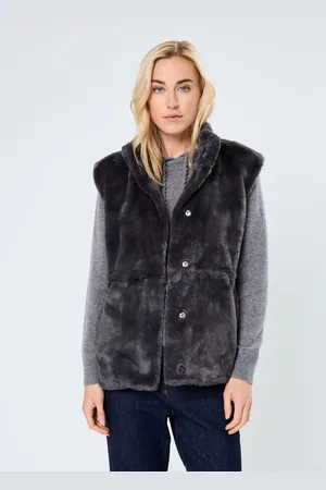 VERO MODA VMSONJAPOPPY FAUX FUR WAISTCOAT GA BOO - Abbigliamento - Taglia XS