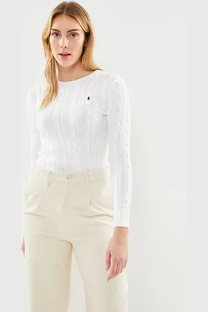 Ralph Lauren Pull torsadé à col rond en coton - Abbigliamento - Taglia L