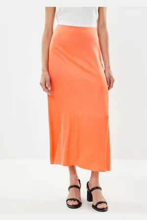 SELECTED Slffranziska Hw Ankle Satin Skirt B - Abbigliamento - Taglia 34