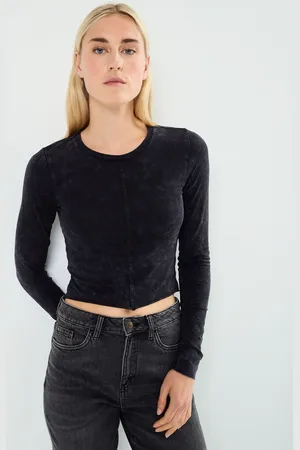 Noisy May NMKATINKA L/S WASHED TOP JRS FWD - Abbigliamento - Taglia L