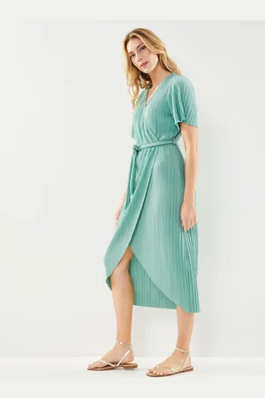 Y.A.S Yasolinda Ss Midi Wrap Dress S. Noos - Abbigliamento - Taglia L
