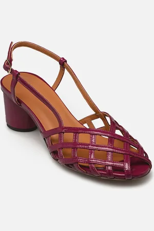 Rivecour Sandales n°455 - Cuir vernis - Prune - Sandali e scarpe aperte - Taglia 36