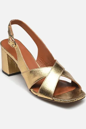 Rivecour Sandales n°652 - Cuir craquelé - Doré - Sandali e scarpe aperte - Taglia 36