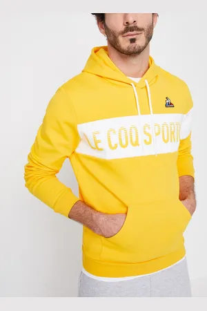 Le Coq Sportif BAH Hoody N°1 M lemon chrome/new optical - Abbigliamento - Taglia XL