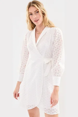 SELECTED Slfanelli Ls Short Wrap Dress B - Abbigliamento - Taglia 34