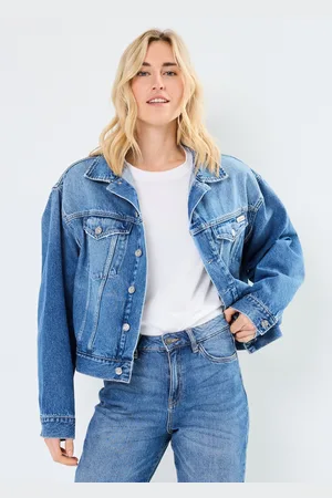 Calvin Klein Boxy Denim Jacket J20J224546 - Abbigliamento - Taglia L