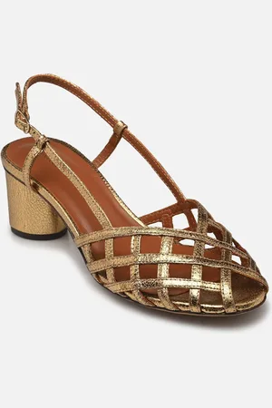 Rivecour Sandales n°455 - Cuir laminé - Doré - Sandali e scarpe aperte - Taglia 36
