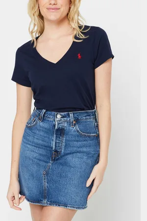 Ralph Lauren T-shirt col en V en jersey - Abbigliamento - Taglia L