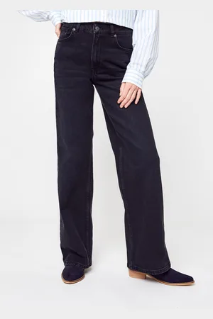 SELECTED Slfalice Hw Long Wid Jayes Blac Jeans W - Abbigliamento - Taglia 32 X 32