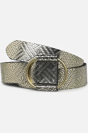 Pieces® PILJA LEATHER JEANS BELT 3,2cm - Cinture - Taglia 85