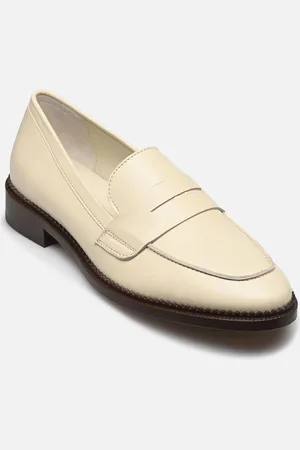 Rivecour Mocassins n°82 - Cuir nappa - Blanc cassé - Mocassini - Taglia 36